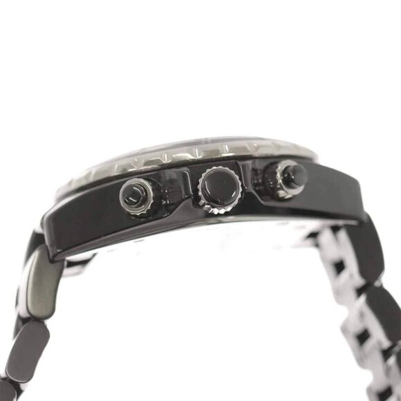 CHANEL J12 Chronograph H2419 9P Diamond Date Black Dial Mens Watch 90257062 - Picture 2 of 7